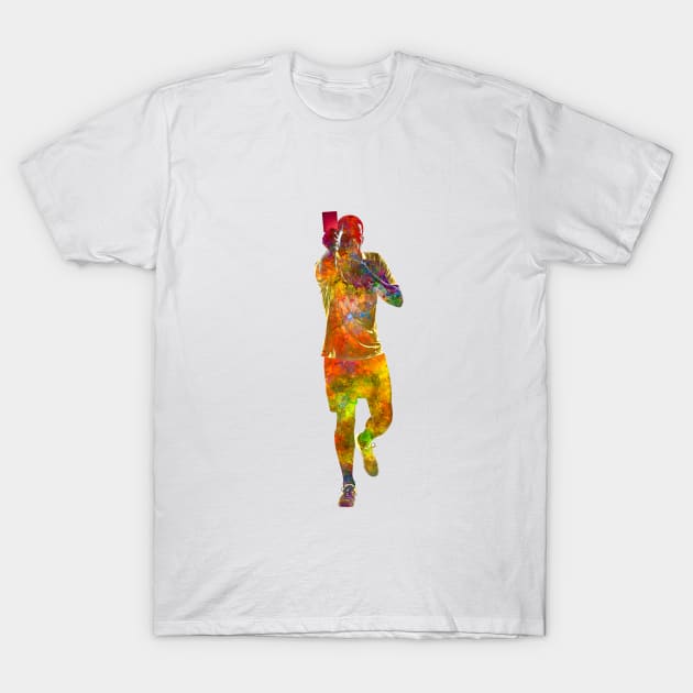 Soccer referee in watercolor T-Shirt by PaulrommerArt